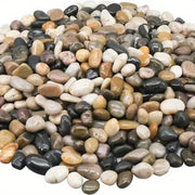 500g Natural Stone Pebbles for Aquarium Garden Landscaping White Black Brown Gray