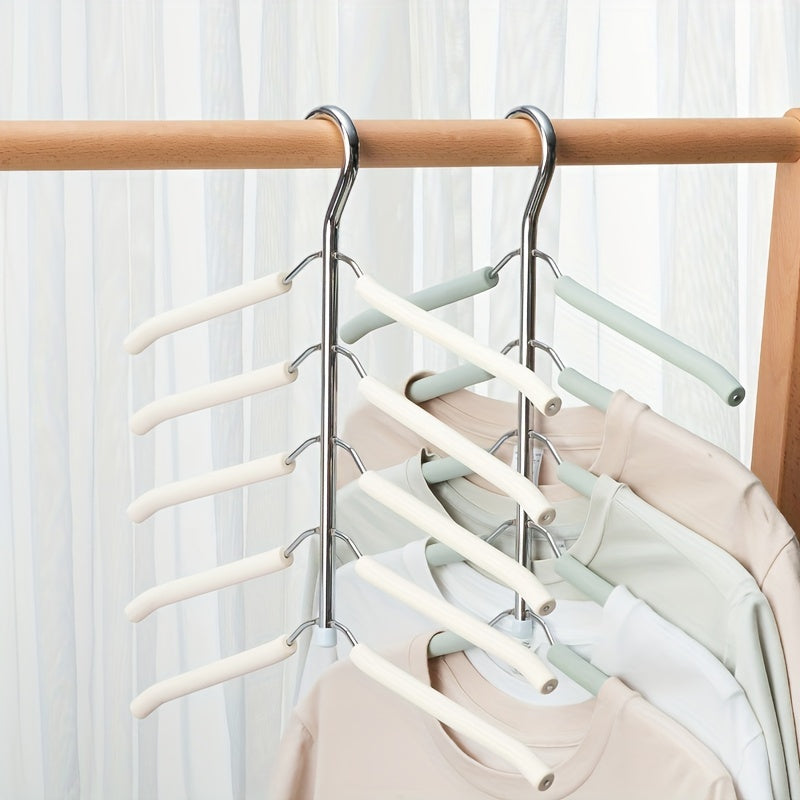 Multi-Functional Clothes Hanger with Traceless Sponge 360° Rotating Space-Saving Wardrobe Organizer