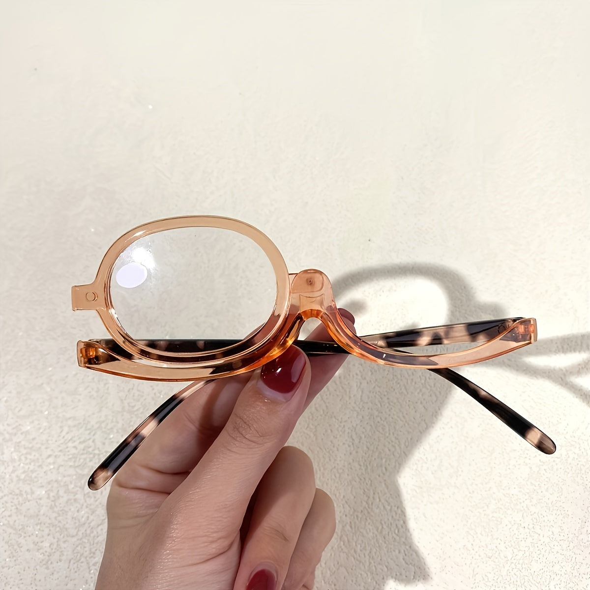 Rotating Magnifying Makeup Reading Glasses for Presbyopia +1.0 to +4.0