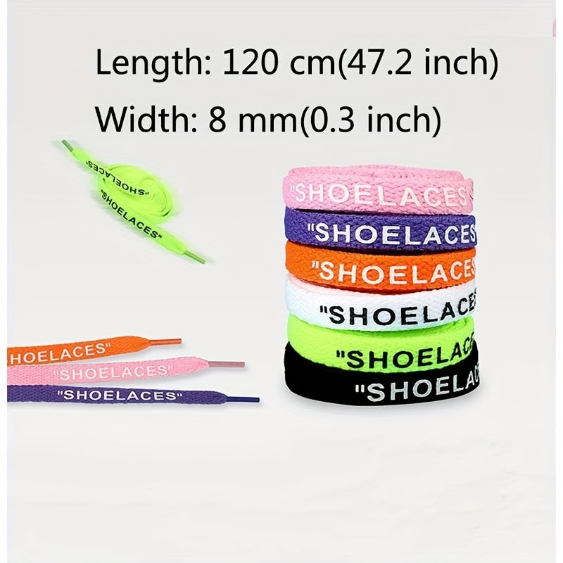 Unisex Polyester Sports Shoe Laces Flat Replacement 7 Colors 100cm-140cm