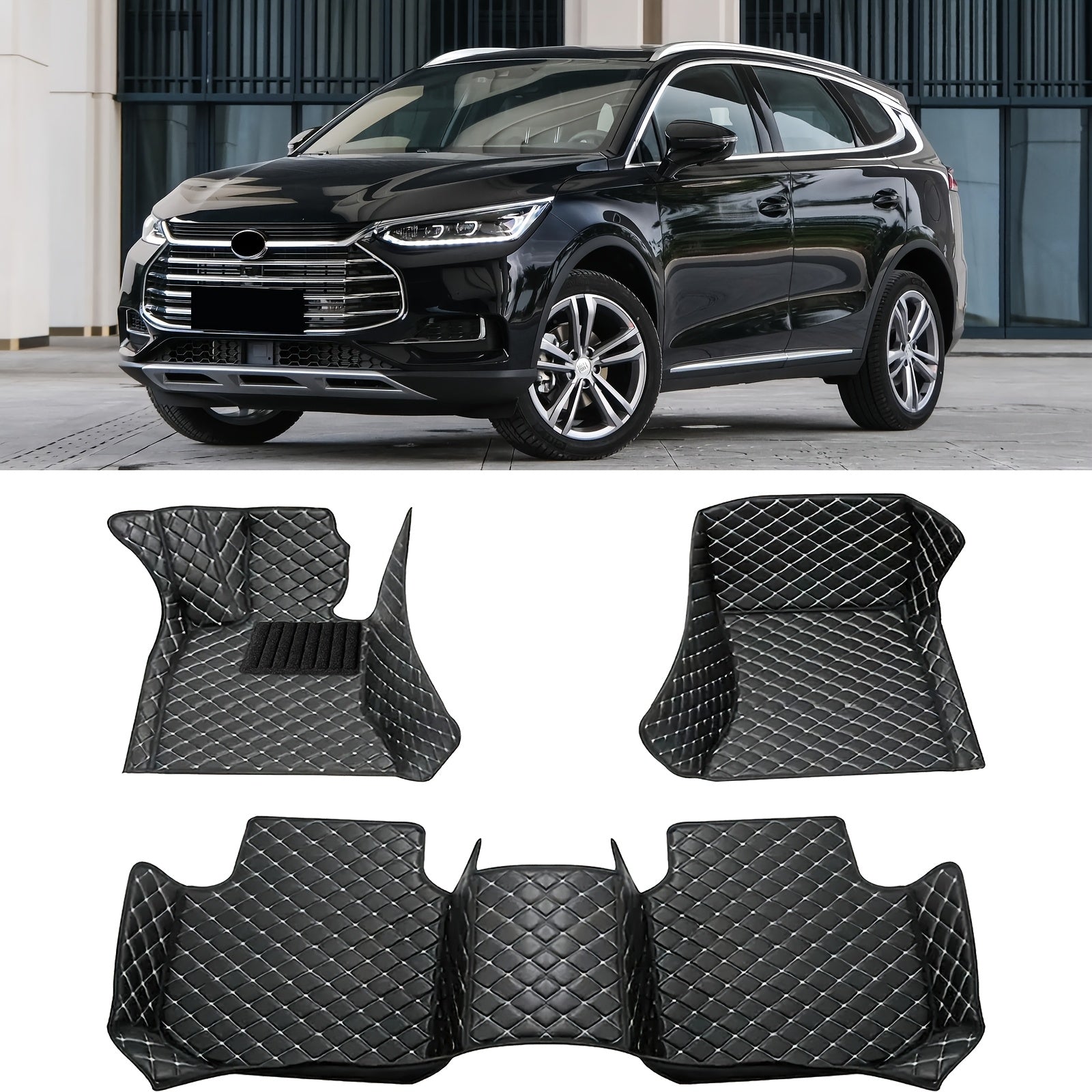 Avtomobil pol pozogi to'plami sun'iy charmoq barcha ob-havo uchun 3D bardoshli 5 o'rindiqli transport vositalari uchun