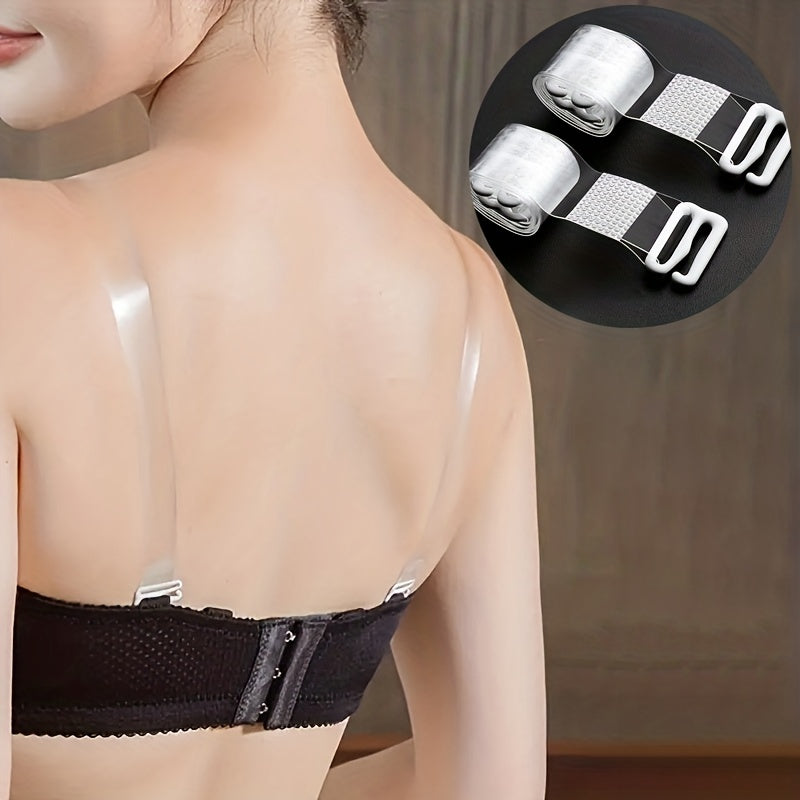 Clear Adjustable Removable Shoulder Straps for Women's Lingerie Bra Accessories 6 Pieces