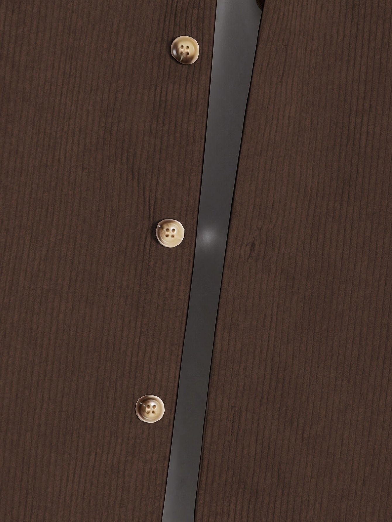 Conjunto casual de pana para hombre, camisa de manga larga con botones y pantalones con cordón para otoño e invierno