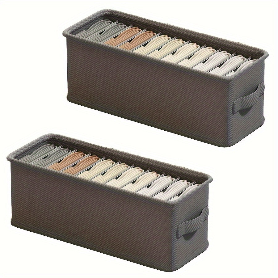 Fabric Drawer Organizer for Bras Socks and Accessories Foldable Storage Divider