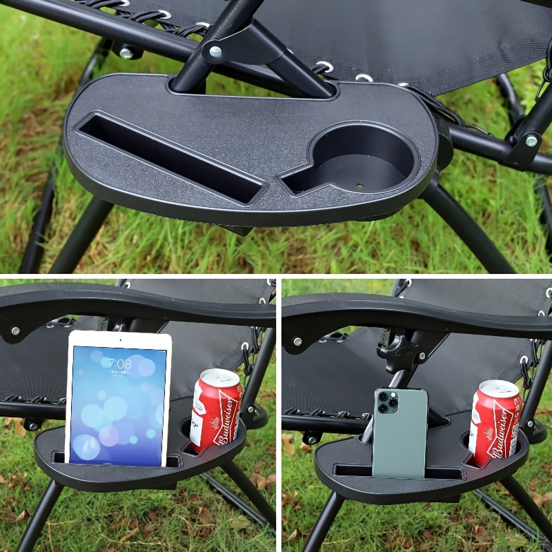 Zero Gravity Chair Arm Tray with Cup Holder and Phone Slot for Lounge and Beach