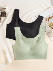 Women’s Traceless Yoga Bras Pack of Two Comfortable Sports Bras