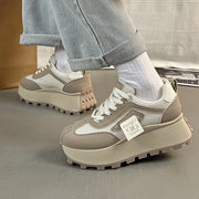 Women's Casual Sneakers Breathable Fabric Low Top Athletic Shoes