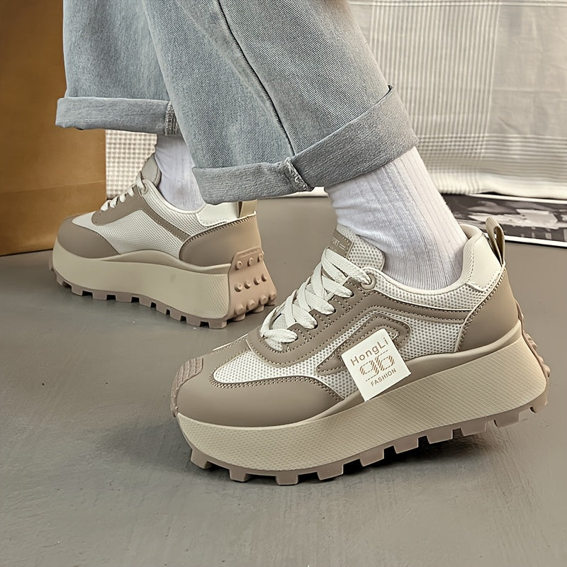 Women's Casual Sneakers Breathable Fabric Low Top Athletic Shoes