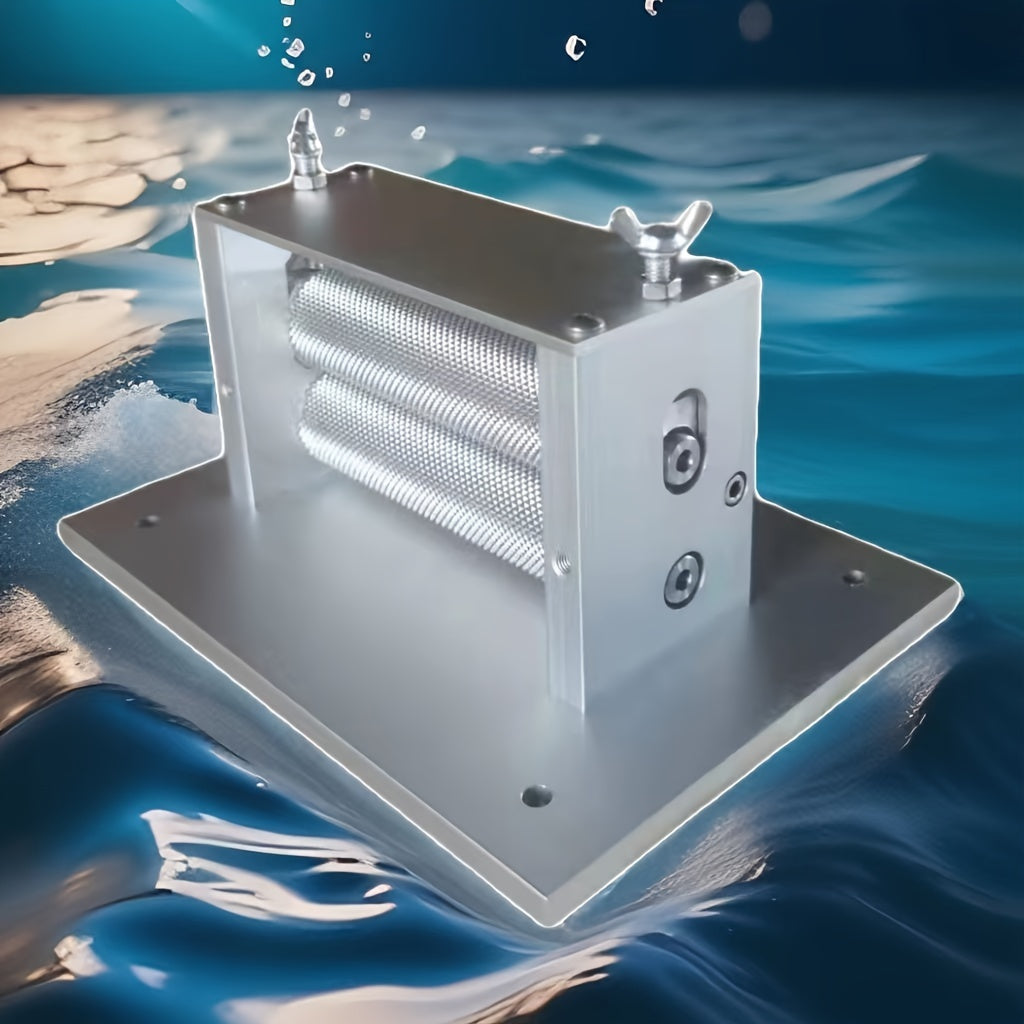 Hand-Cranked Squid Press Stainless Steel Texture for Seafood Preparation