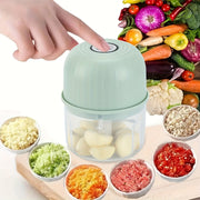 Portable Mini Food Chopper, Rechargeable, 3 Stainless Steel Blades, Wireless Kitchen Mixer