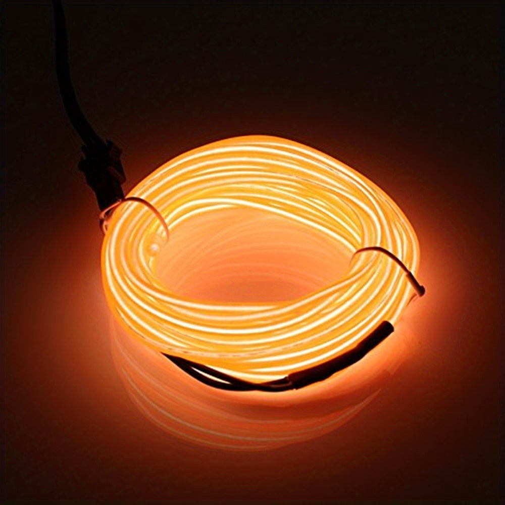 Tira de luces LED con batería de cable EL para decoraciones y fiestas DIY