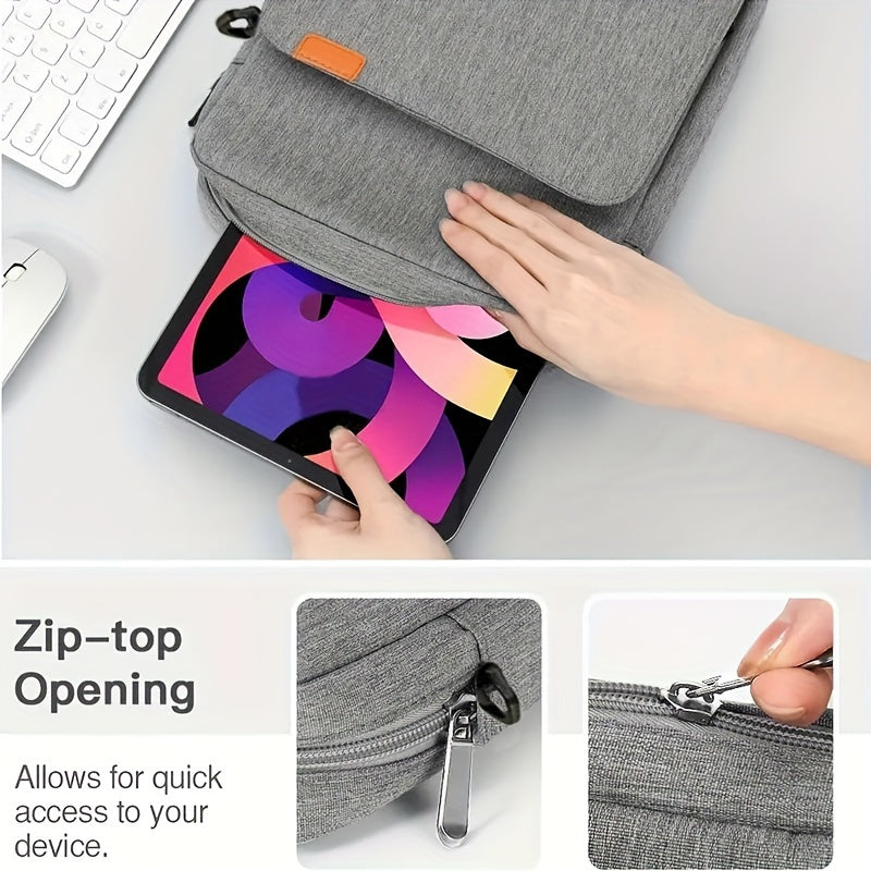 Bolsa de portátil impermeable a prueba de golpes de poliéster con función de rodadura y correa de hombro ligera que se ajusta a portátiles y tablets de 13-14 pulgadas