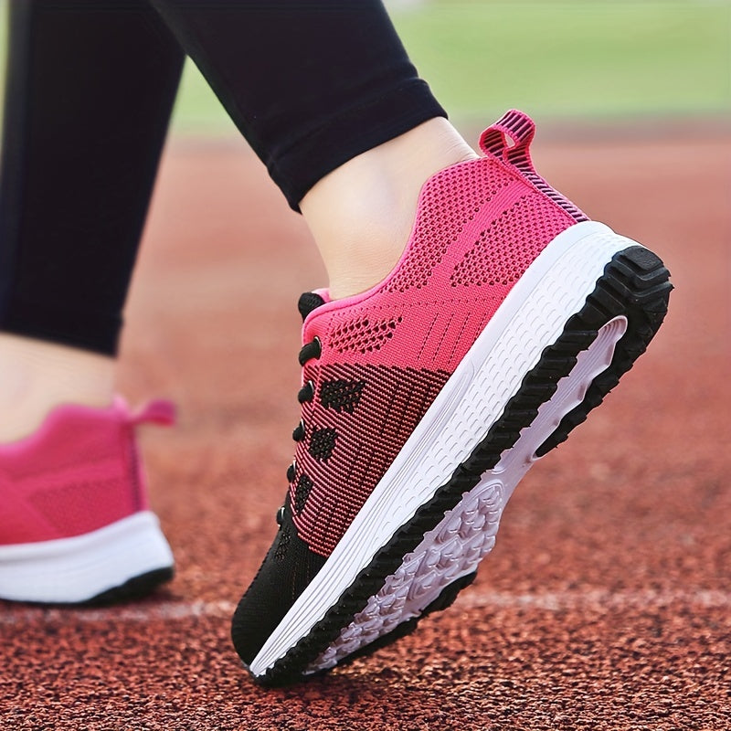 Women's Casual Mesh Sneakers, Lightweight Breathable Running Shoes
