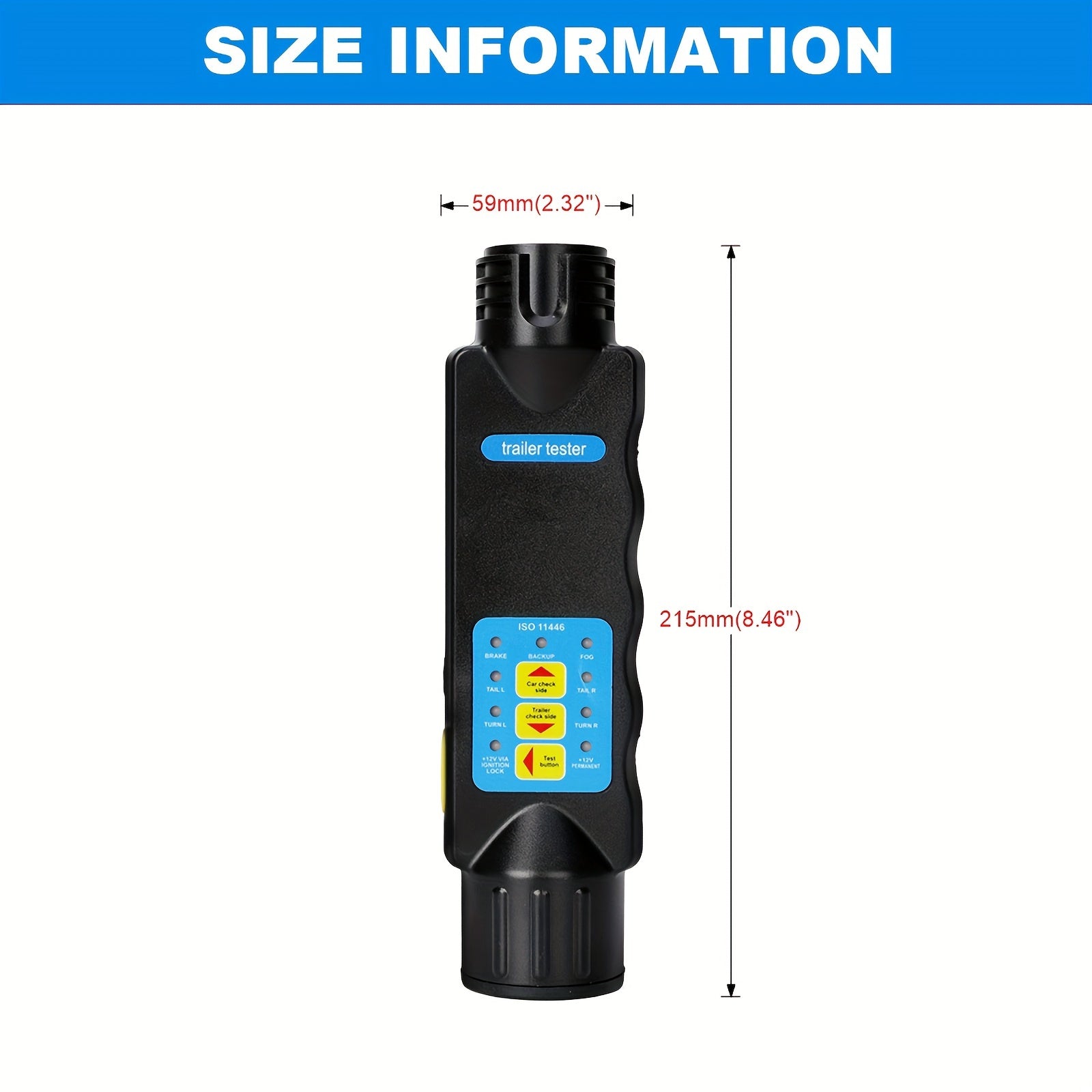 12V Yük mashinasining test qurilmasi 13 pin adapter simlarini tekshirish chirog'i test qilish avtomobil yuk mashinasi karvoni