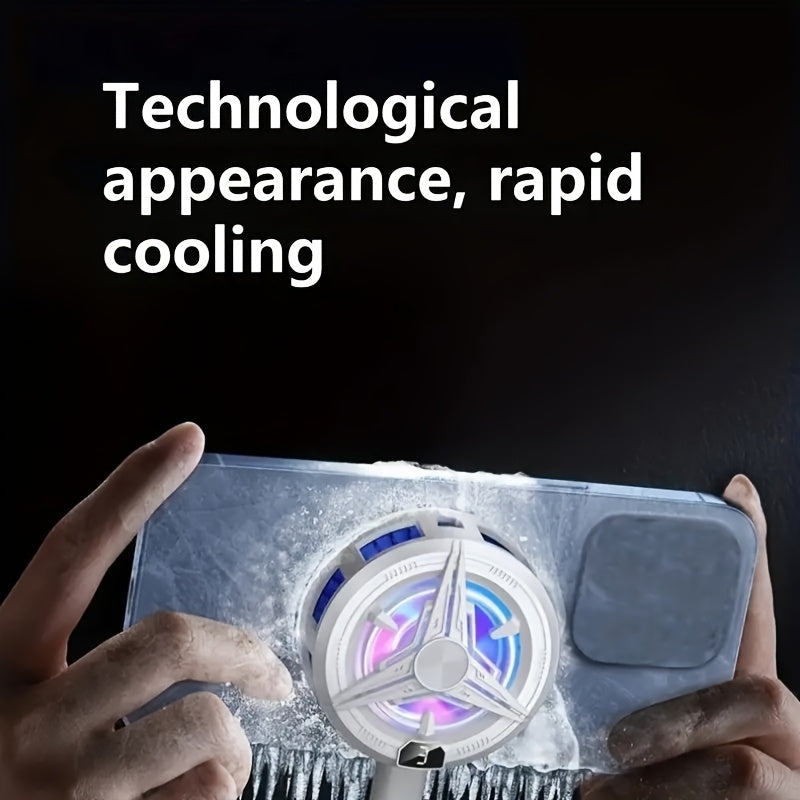 Portable USB Phone Cooling Fan for Gaming Heat Dissipation Compact Phone Cooler