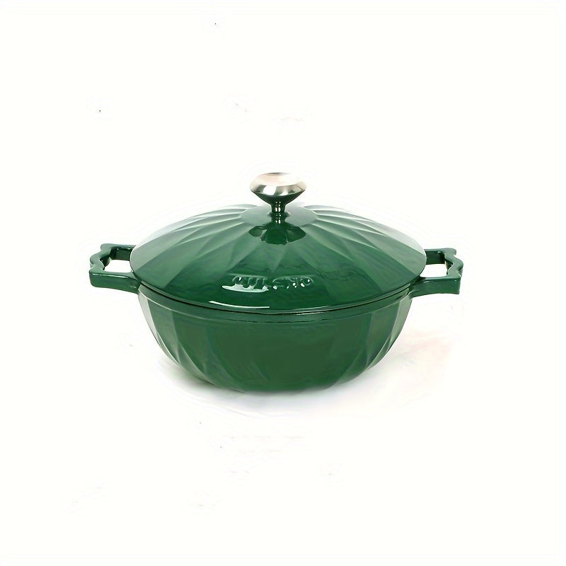 Enamelled Cast Iron Pot 78oz 138oz 169oz Non-Stick for Rice Sauces Induction