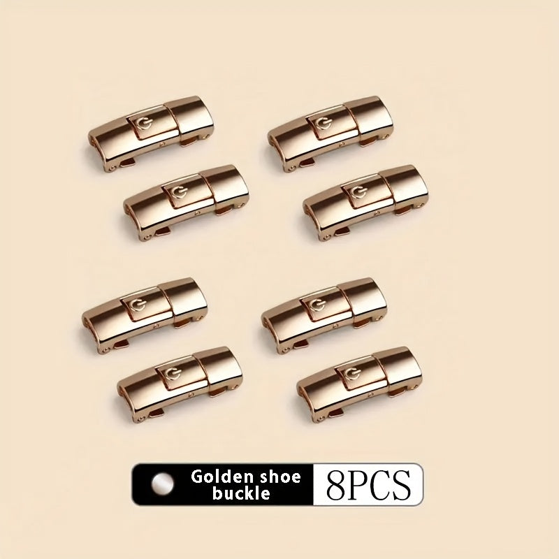 No-Tie Elastic Shoelaces 8mm Flat Secure Press Lock for Sneakers and Casual Shoes