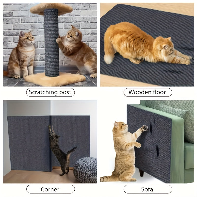 Durable Adhesive Cat Scratching Mat Roll for Furniture Protection