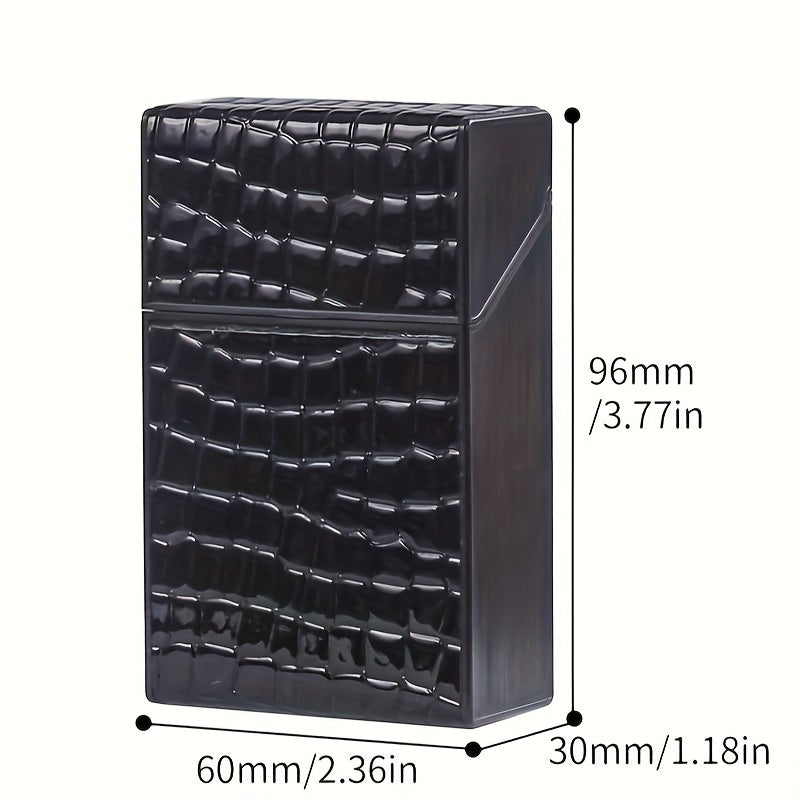Men Cigarette Storage Box 96mm 20pcs Portable Travel Gift Black