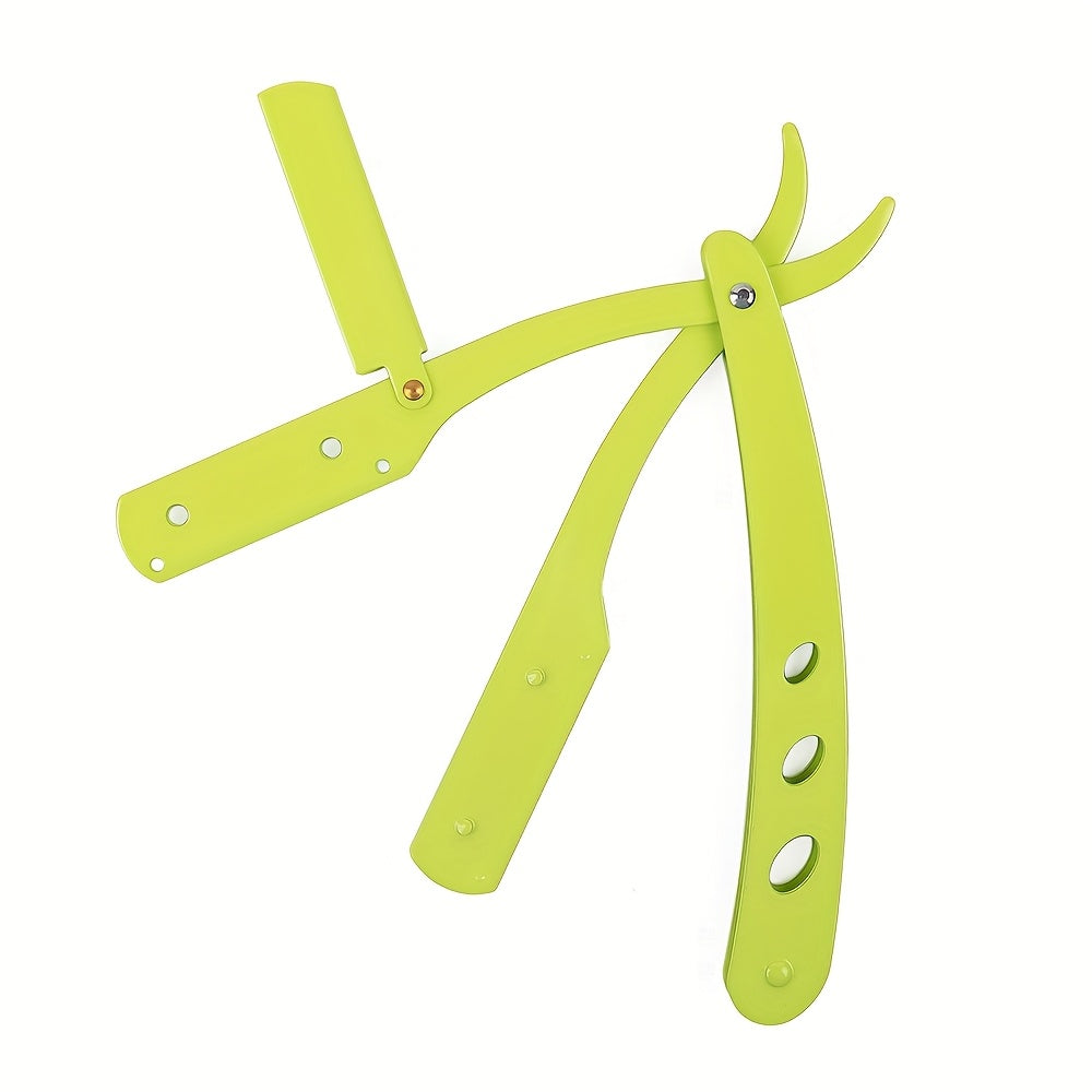 Держатель для straight razor складной металлический для барберского бритья, черный