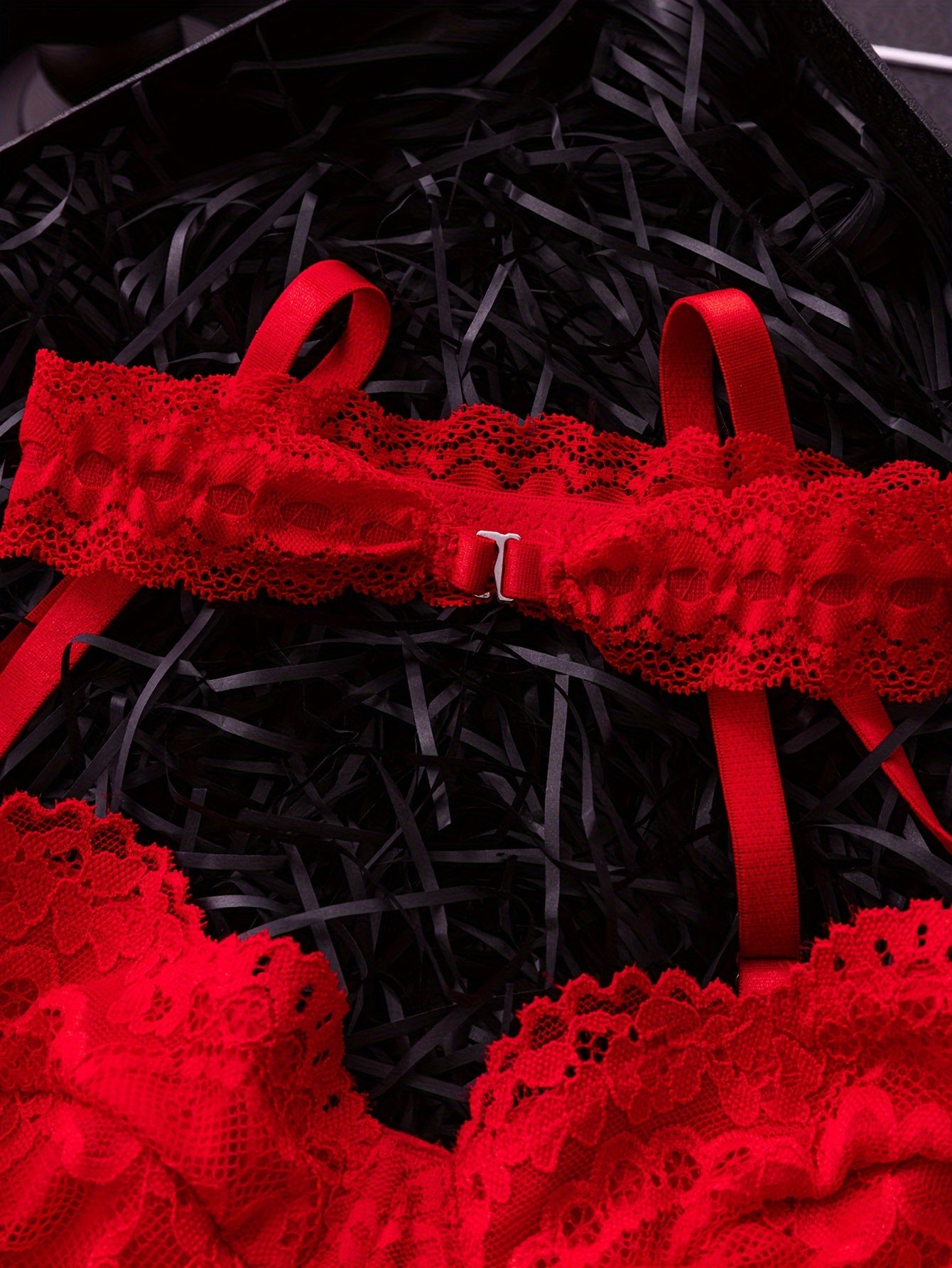 Women's Lace Teddy with Cut-Out Back and Thong Bodysuit Lingerie