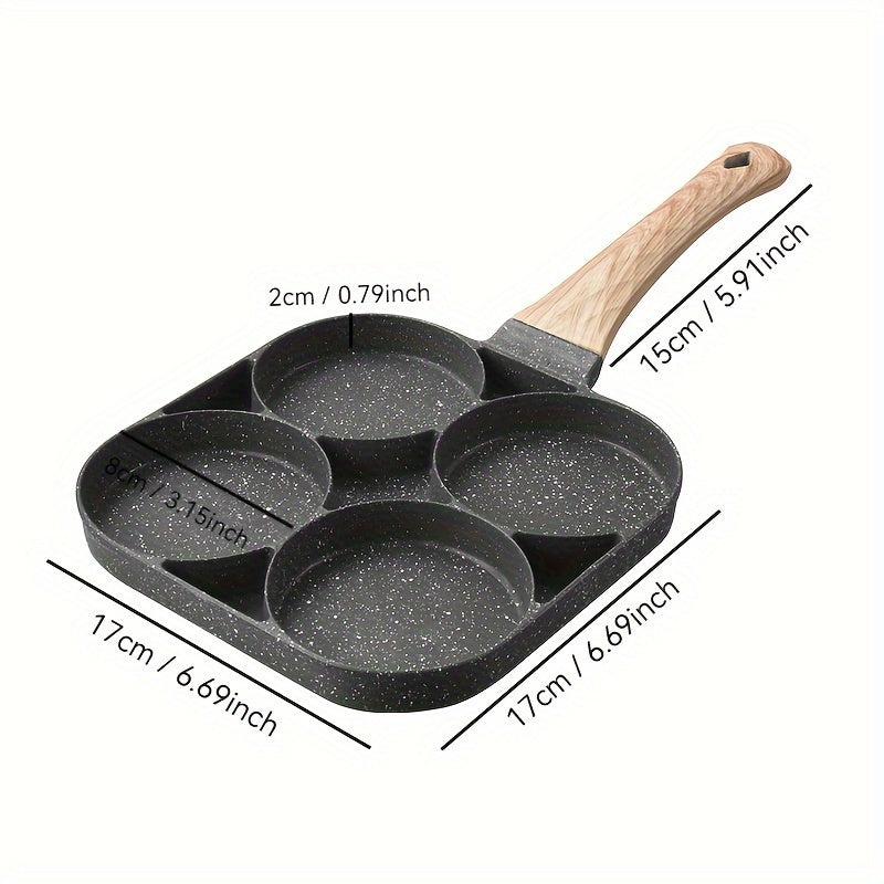 Non-Stick Cookware Set with Egg Frying Pan, Grill Skillet, and Omelette Pan