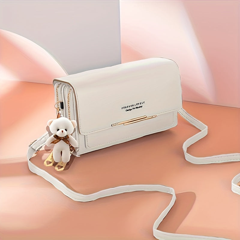 Women's Crossbody Phone Bag RFID Blocking Touch Screen Synthetic Leather Adjustable Strap Black Red Blue