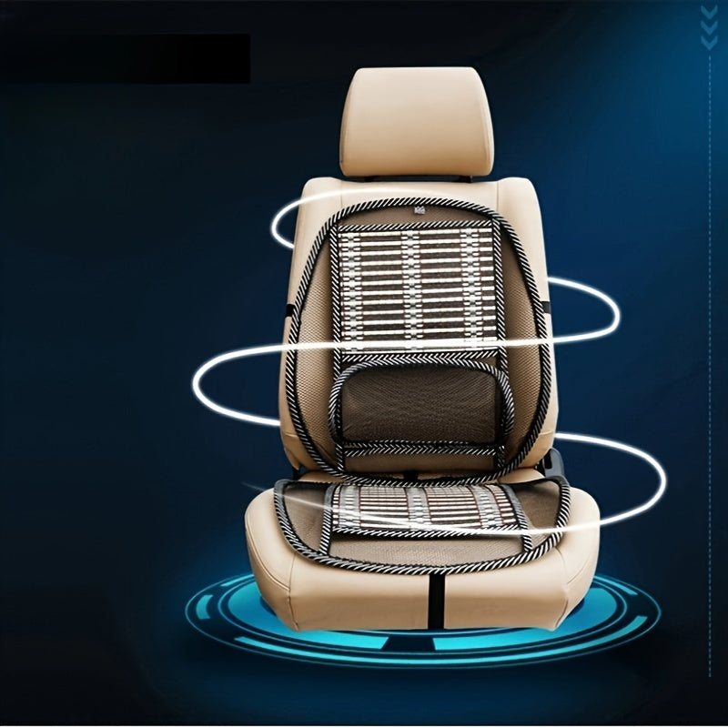 Summer Car Seat Cushion with Lumbar Support Breathable Mesh Universal