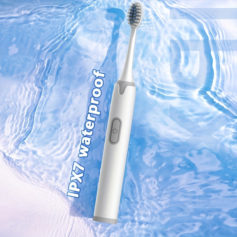 Electric Toothbrush for Adults IPX7 Waterproof with Soft Replaceable Heads