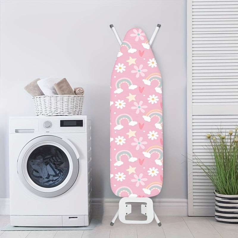 Rainbow Print Ironing Board Cover with Padding Non-Stick Stain-Resistant