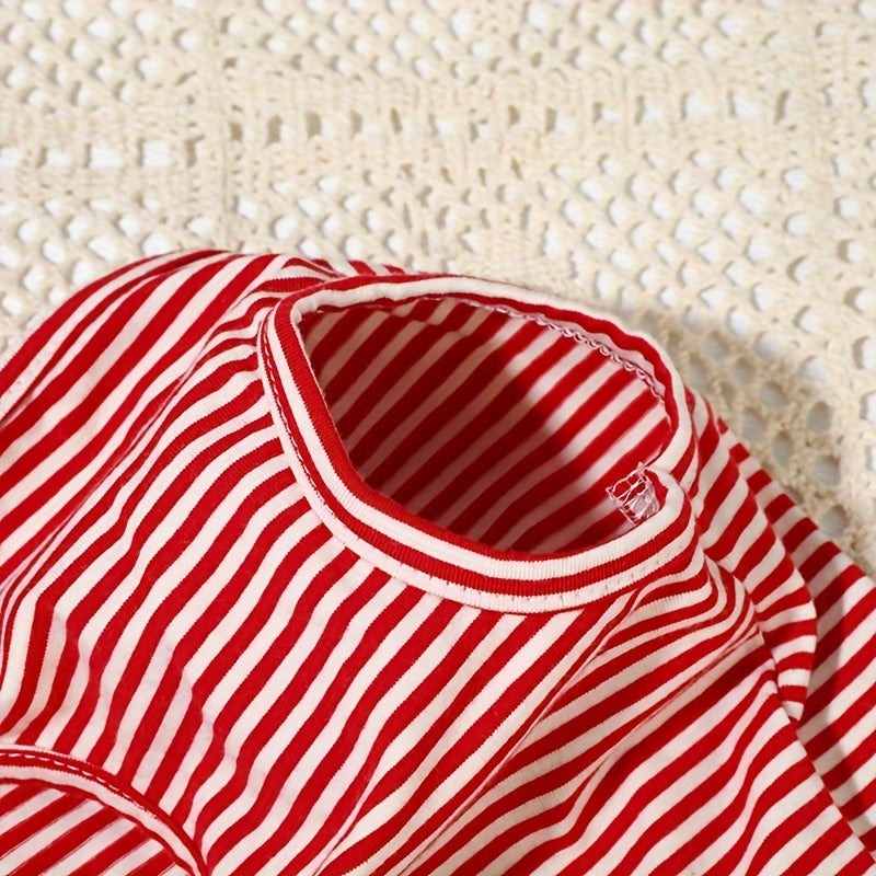 Small Pet Vest Knit Striped Pullover Machine Washable for Dogs and Cats