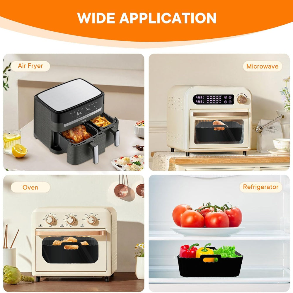 Havo fritözlari uchun silikondan tayyorlangan qoplama, yopishmaydigan, qayta ishlatiladigan, tanlangan modellarga mos keladi