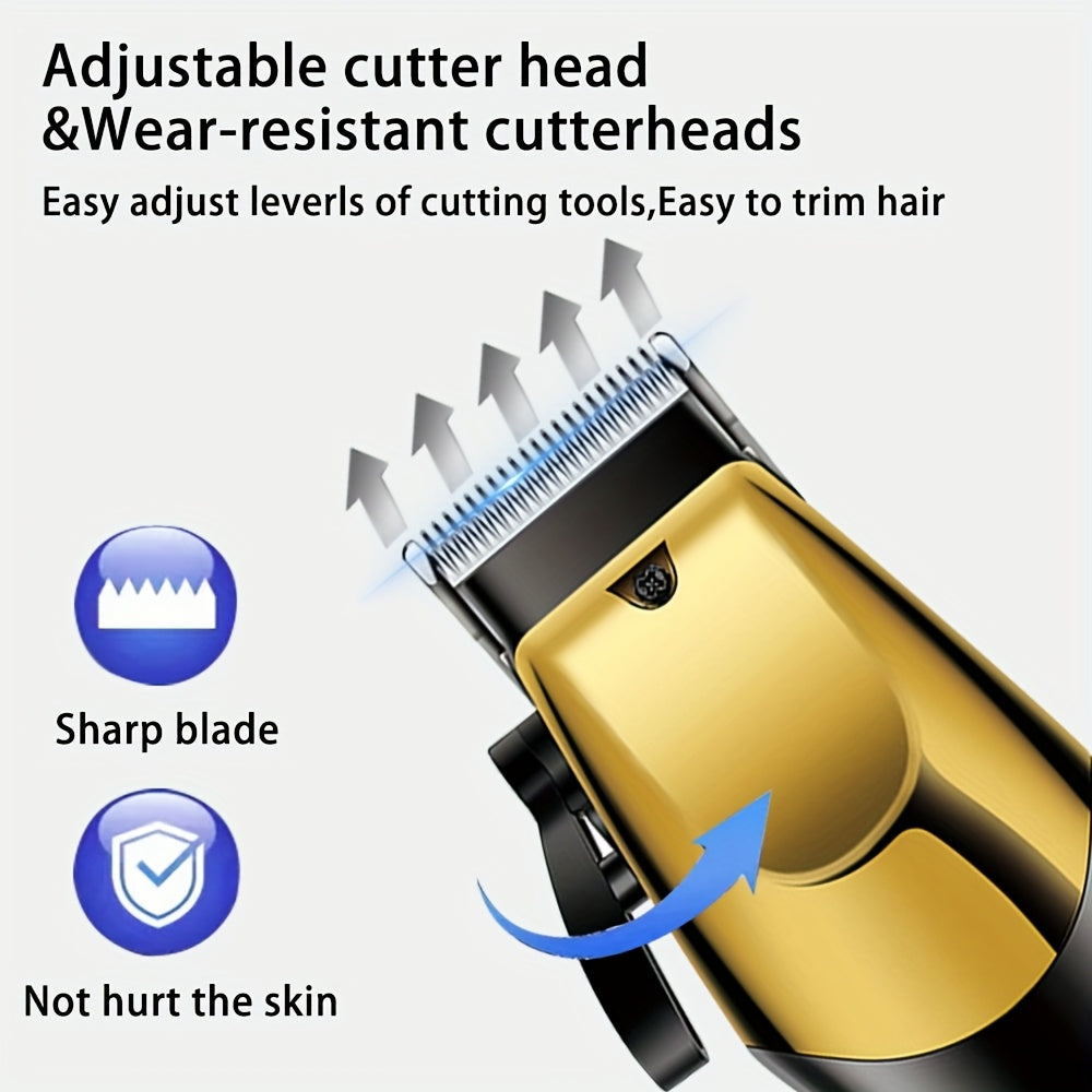 3in1 Hair Clippers Shaver Set for Men Cordless Beard Trimming Electric Razor