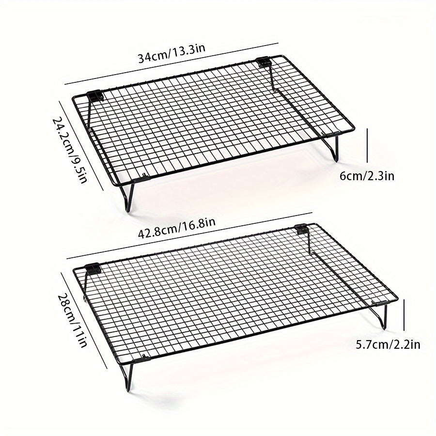 3-Tier Stainless Steel Cooling Rack Oven Safe Baking and Cooking Accessories