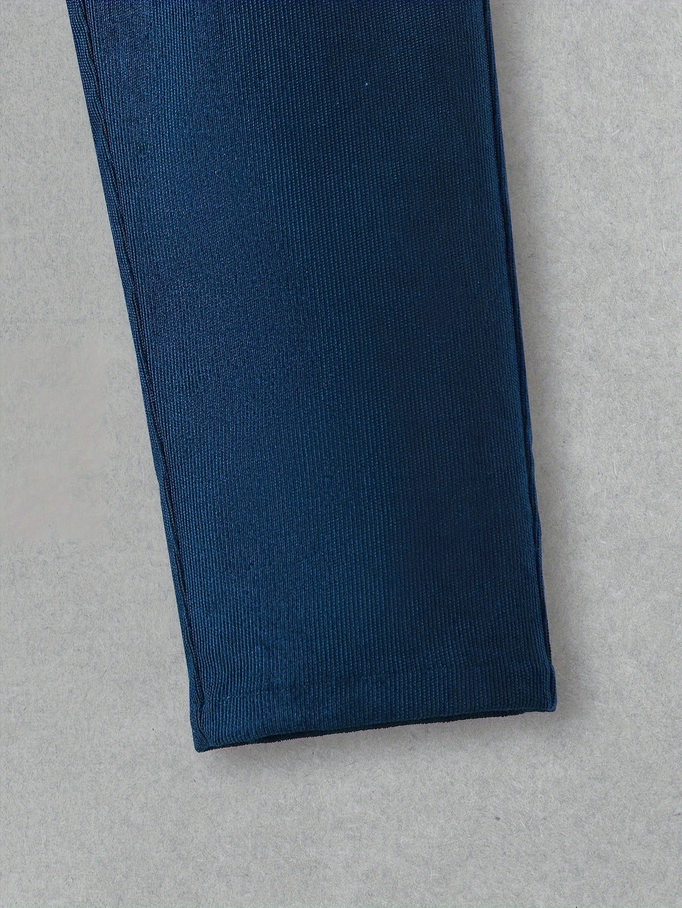 Boys' Denim Outfit Set with Long Sleeve Jacket and Elastic Waist Pants for Spring Fall