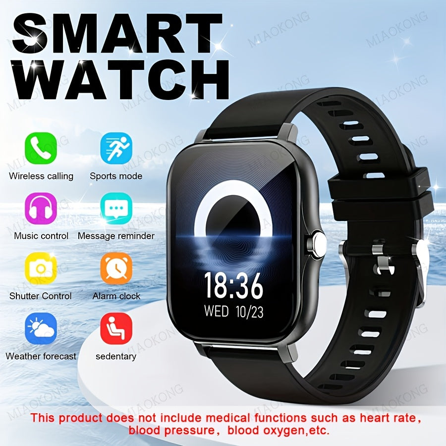 Спортивные умные часы 2024 года для мужчин и женщин, 1,83-дюймовый сенсорный экран, функции звонков и сообщений