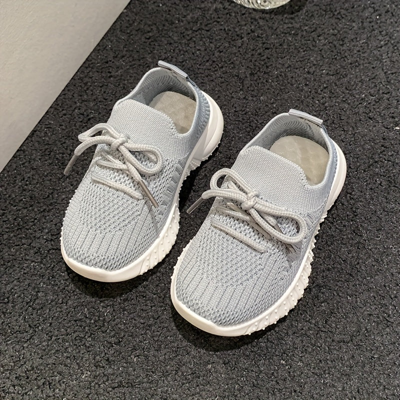 Pink Girls' Mesh Slip-On Sneakers with Bow Detail for Casual Wear in Fall Spring Summer