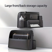 Multi-Functional Car Seat Organizer Black Storage Bag Tissue Box Cup Slot