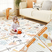 Reversible Foldable Play Mat for Kids Non-Toxic BPA-Free 179cm x 120cm Indoor Outdoor