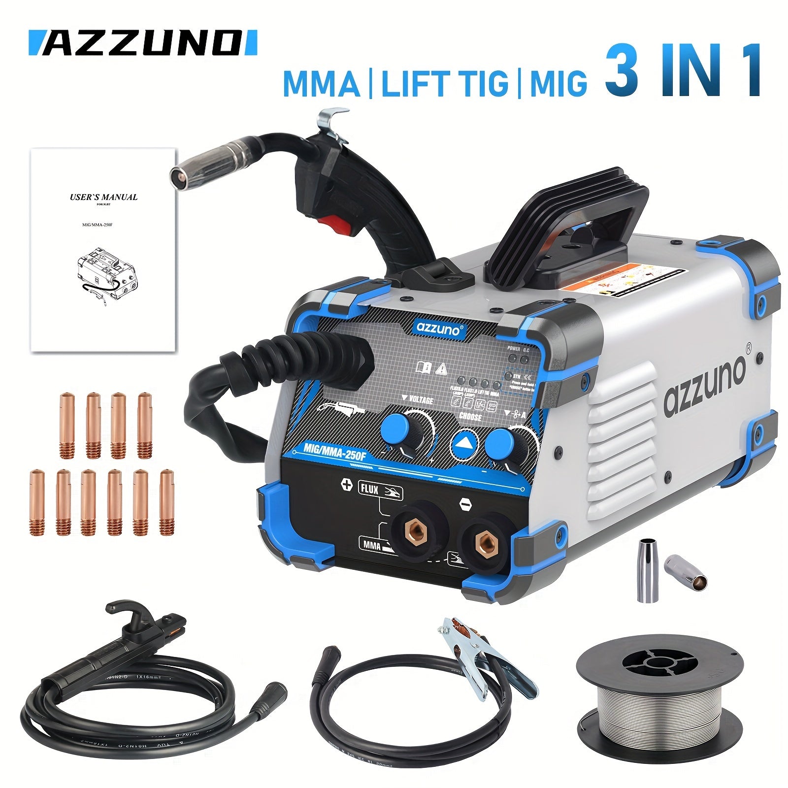 3-in-1 Portable Welding Machine 220V MIG MMA TIG Equipment