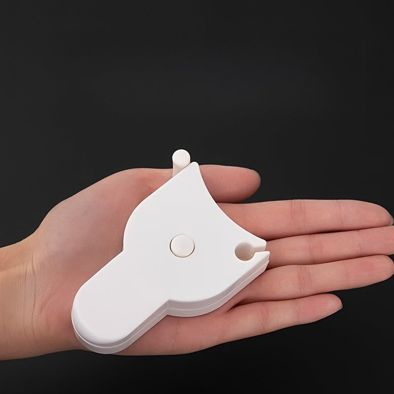 1 dona tortiladigan yumshoq o'lchov lentasi tanaga, belga, ko'krakka va sonlarga - uy va sport zalida foydalanish uchun portativ plastik o'lchov lentasi.