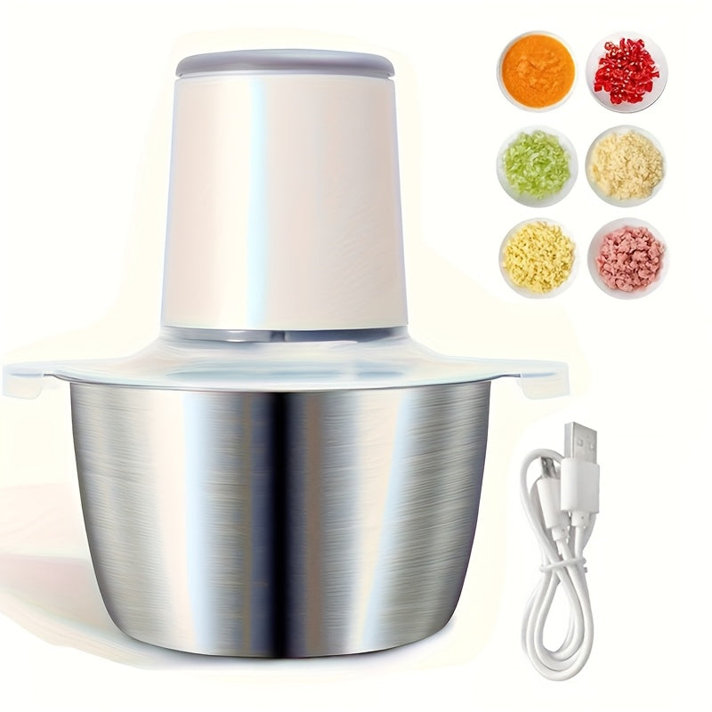Electric Food Processor 8 Cup Capacity with Sharp Blades for Meat Fruits Vegetables Nuts