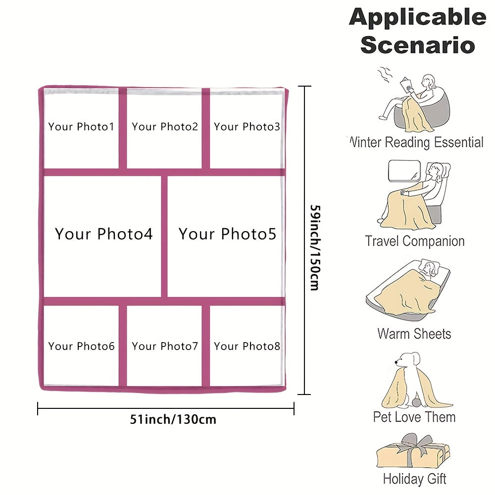 Индивидуальное фланелевое одеяло с фотографией, мягкое теплое одеяло с памятью для пар, семей, дивана, кровати, кемпинга
