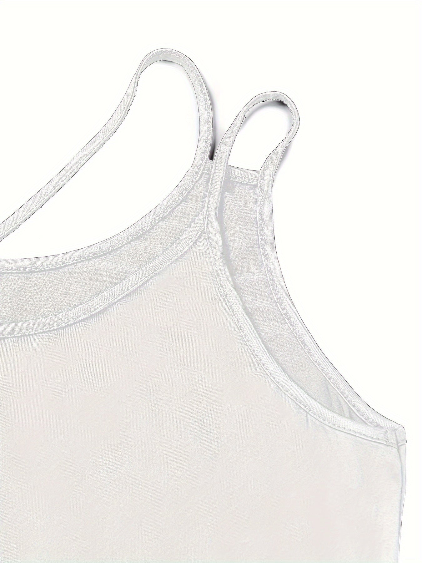 Women's Plus Size Casual Solid Slight Stretch Cut Out Back Tank Top