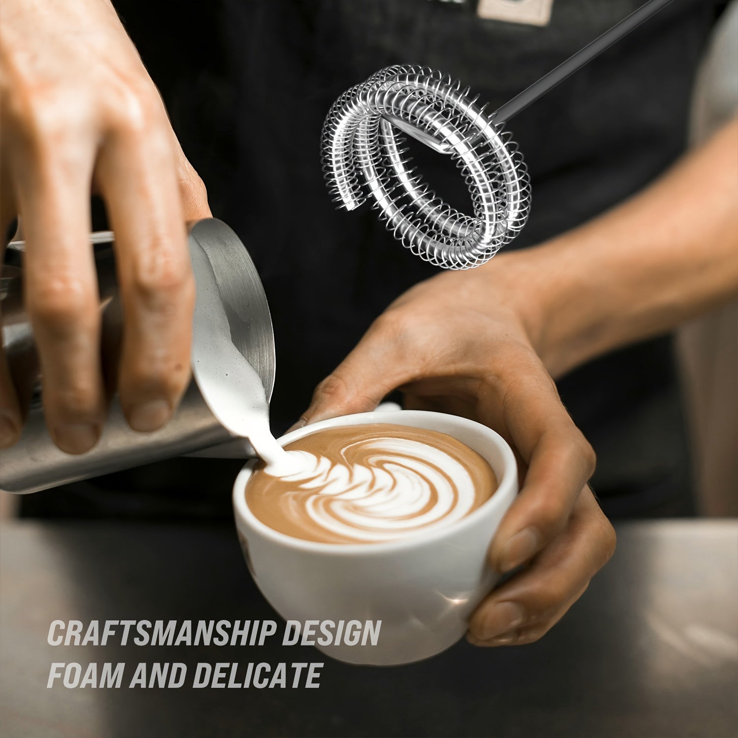 Электрический ручной миксер беспроводной, работающий на аккумуляторе, для взбивания молока, кофе, десертов