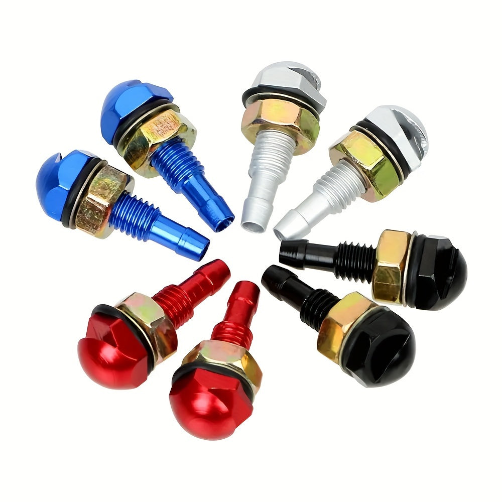 Universal Aluminum Alloy Windshield Washer Nozzles Golden Mist Spray Heads