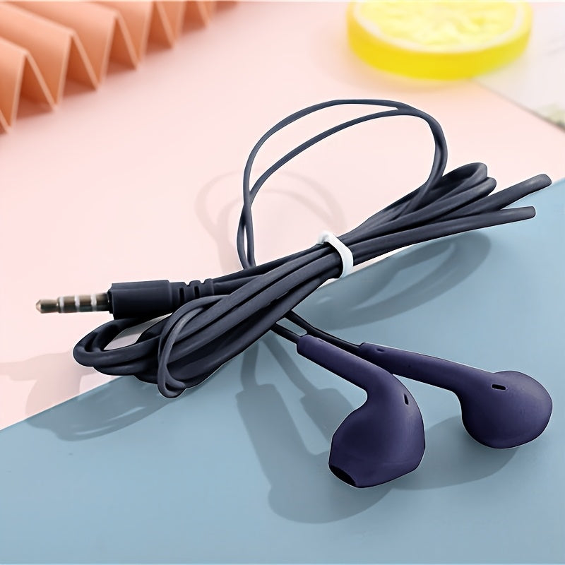 Auriculares deportivos con cable con control de llamadas y micrófono condensador para correr y hacer ejercicio