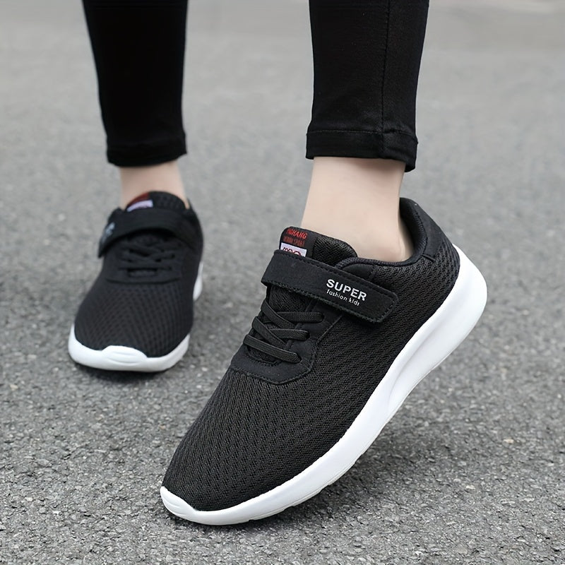 Мужские черные спортивные кроссовки из сетки с застежкой-липучкой, нескользящая подошва из ЭВА, размеры 10.5-3