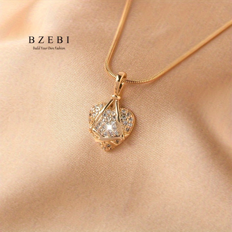 Винтажное шикарное золотое подвесное ожерелье, идеально подходит для Дня матери, Дня святого Валентина или в качестве подарка для друзей, включает подарочную коробку