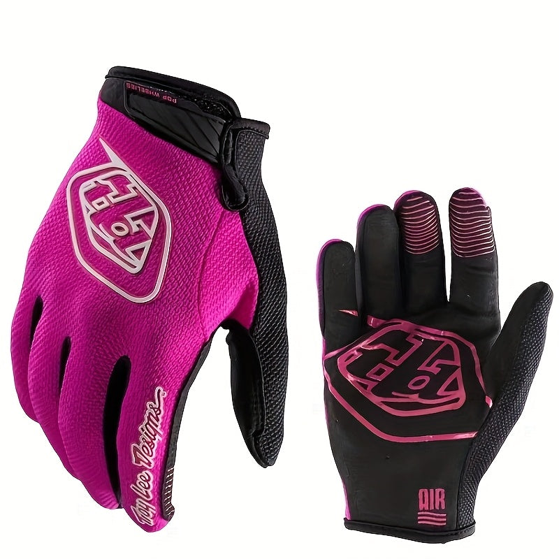 Unisex Synthetic Leather Racing Gloves Breathable Mesh Motorcycle Cycling Outdoor